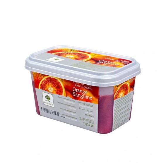 Külmutatud punase apelsini püree lisatud suhkruga RAVIFRUIT