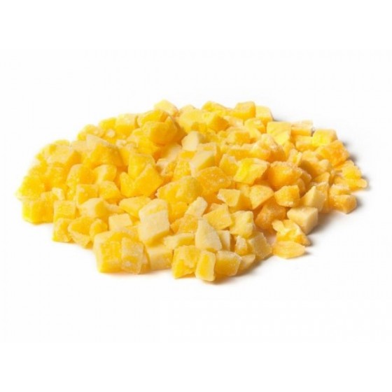 Šaldyti mangų gabaliukai 10x10 mm (Mango cube 10mm IQF)